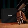thumbnail image 4 of Fianmy Men’s Belt Genuine Leather Belts, Handmade Casual Jeans Belt for Men with Gift Box, 4 of 9