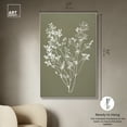 thumbnail image 5 of Timeless Leaf II Minimalistic Botanical Art Prints Canvas Wall Art by Art Remedy, Silver Floater Frame, 36"x54", 5 of 7