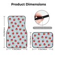thumbnail image 5 of Naloa Hand Drawn Strawberry Car Foot Mat Set of 4 Pieces - Universal Floor Liner Neoprene Full Set Floor Mats for Cars Trucks SUV, 5 of 7
