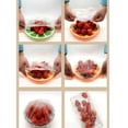 thumbnail image 5 of 300Pcs Reusable Food Keep Storage Covers Elastic Clear Bowl Covers Dish Plastic Covers for Family Outdoor Picnic, 5 of 8