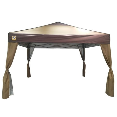 Z-Shade 10 x 10 Foot Lawn and Garden Outdoor Portable Canopy with Skirts, Tan