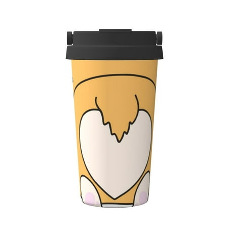 

Junzan Prince Corgi Dog for Stainless Steel Vacuum Insulated Tumbler - Reusable Insulated Cold Brew Iced Coffee Cup Thermos -Gifts for Women Men Him Her