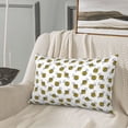 thumbnail image 5 of Logiee Cute Little Bee Print Pillow Case,Throw Pillow Covers, Double Sided Plush Cushion Cover for Couch Sofa Bed, Only Pillowcase-14"x20", 5 of 6