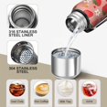 thumbnail image 3 of 20 Oz Pink Strawberry Plants Fruit Coffee Tumbler Double Wall Insulated Stainless Steel Water Bottle | Metal Reusable Thermoses Flask with Cup Cap | Leak & Sweat Proof with Anti-Dust Lid, 3 of 7