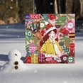 thumbnail image 4 of eeBoo Piece & Love: Ms. Santa's Reindeer - 500 Piece Puzzle - Adult Square Jigsaw, 23x23", Glossy High-Quality Pieces, Christmas Holiday Themed, 4 of 7
