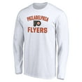 thumbnail image 2 of Men's White Philadelphia Flyers Victory Arch Long Sleeve T-Shirt, 2 of 3