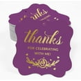 thumbnail image 2 of Inkdotpot Thanks For Celebrating With Me Birthday Bottle Tag Real Gold Foil Favor Bracket Shape Hang Tags Pack Of 50, 2 of 7