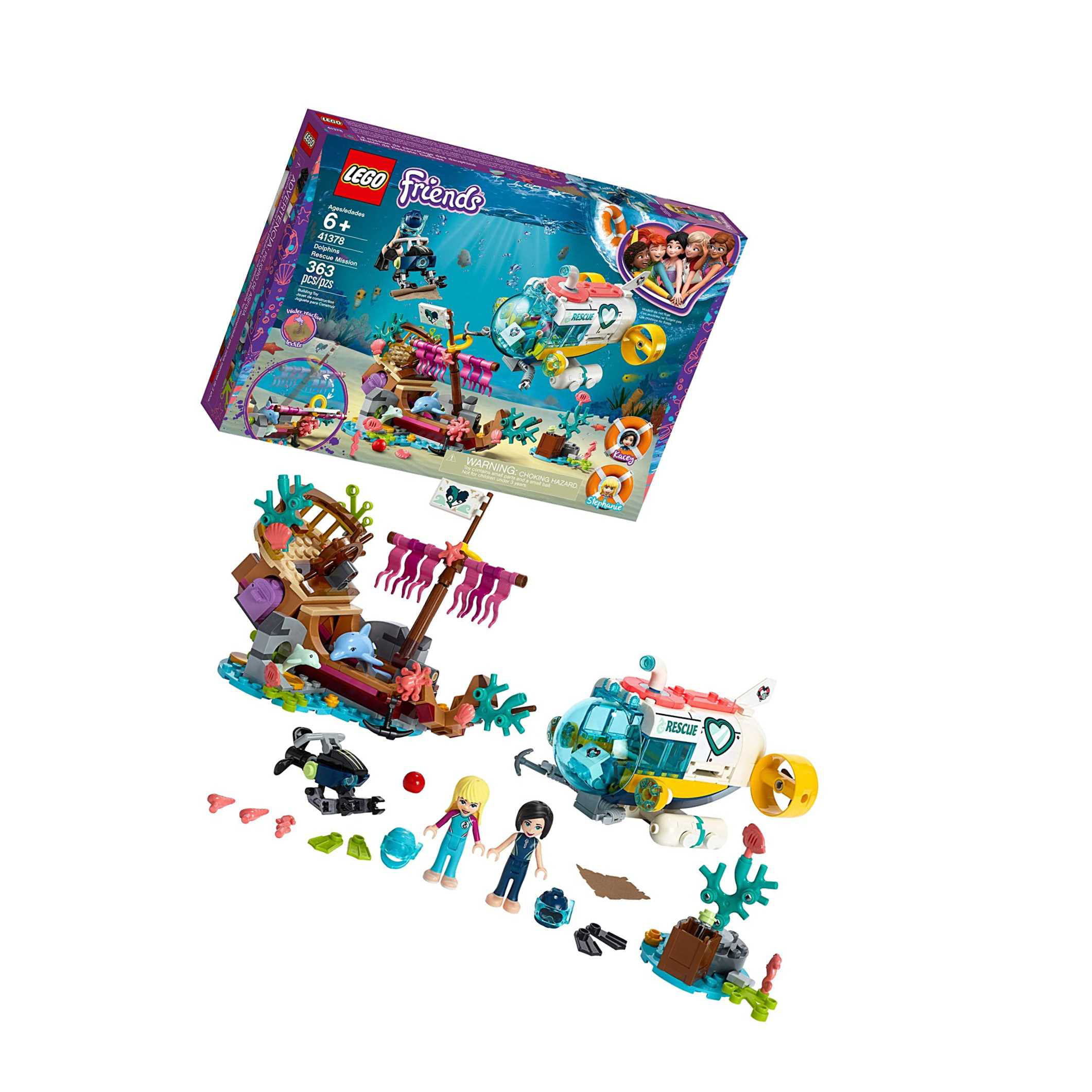 Friends Dolphins Rescue Mission 41378 Building Kit With Toy 