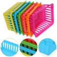 thumbnail image 3 of 6Pcs Small Plastic Pencil Baskets Classroom Desk Organizers Colorful Storage Trays Utility Bins for Classroom Office Home School Supplies, 3 of 9