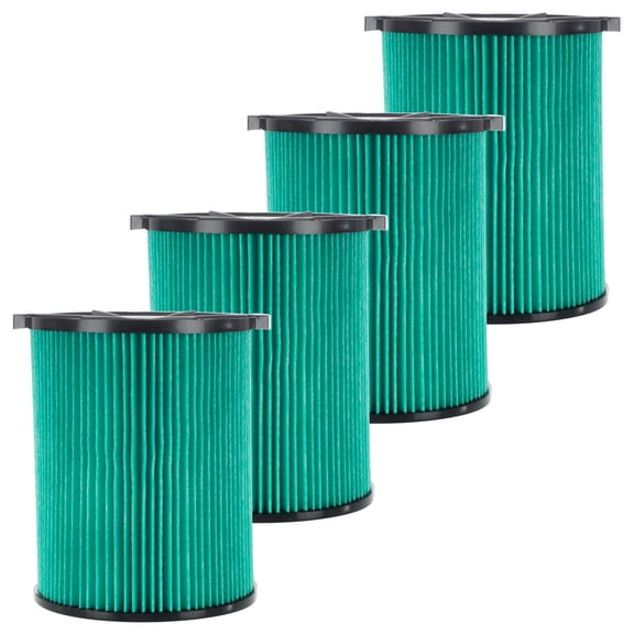 4 Pack Cartridge Filter Replacement Part # 97457 Compatible with RIDGID VF6000, 5-20 Gallon Wet & Dry Vacuums, Washable & Reusable