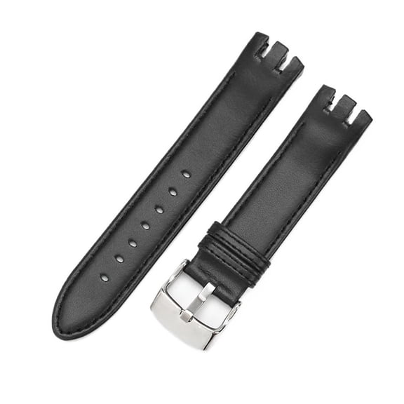 Genuine Leather Watch Strap Fit For Swatch Yts401 402403g Waterproof Sweat-Proof Arc Interface Watchband Accessories 20mm Wrist Strap