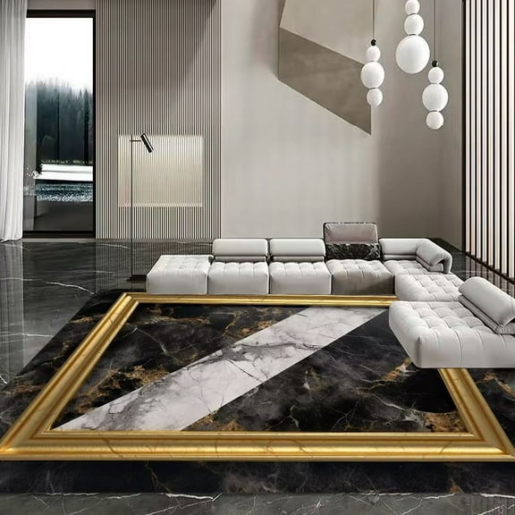 Abstract Large Carpet Living Room Hotel Hall Luxury Floor Mat European Rooms r Soft Rugs Bedside Sofa Lounge Rug Washable