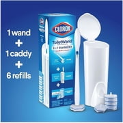 Clorox Original Cleaning System, ToiletWand, Storage Caddy, 6 Refill Heads (Package May Vary)