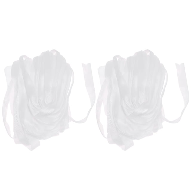 2 rollos 18M de largo DIY Rose Bobbin Cubierta protectora Plástico Rose Red protectora Cubierta de red de nylon ecológica Transporte Cubierta de envoltura anticolisión para envoltura Uso blanco