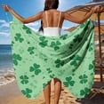 thumbnail image 1 of TaTaai Ladies Beach Cover Up Long Dress St Patrick's Day Printed Ribbon Wrap Skirt Lightweight Sheer Casual Summer Wear Gift, 1 of 9