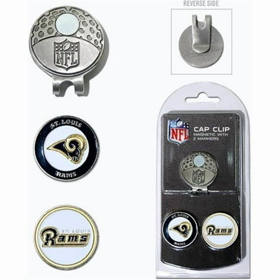Team Golf NFL LOS ANGELES RAMS Cap Clip With 2 Golf Ball Markers