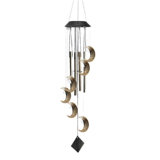 Bearachild Cortina solar LED de estrella de viento para exteriores, decoración colgante para patio, jardín, luz impermeable de cristal de Iluminación navideña Estilo 1