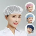 thumbnail image 4 of Hotel Restaurants Cook Accessories Sanitary Hair Nets Breathable Mesh Work Hat Food Service Cap Cooking Hygienic Cap Chef Hat BLACK, 4 of 8