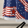 thumbnail image 5 of Coolnut 60" Patriotic Star Round Tablecloth, Waterproof Spillproof Polyester Fabric Table Cover with Zipper Umbrella Hole for Outdoor Patio Garden Dining Party, 5 of 7