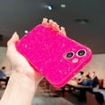 thumbnail image 3 of Compatible with iPhone 15 Pro Max Glitter Neon Case,Cute Bling Thin Slim Shockproof TPU Sparkly Cover for Women Girl for 15 Pro Max Phone Case 6.7"-Hot Pink, 3 of 12