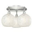 thumbnail image 2 of Innovations Lighting - White Mouchette - 3 Light Flush Mount In Modern, 2 of 7