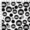 thumbnail image 2 of Skulls Crossbones Cat Stick Figure Family Pet Premium Gift Wrap Wrapping Paper Roll Pattern, 2 of 2