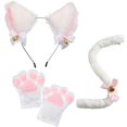 thumbnail image 5 of Lindos accesorios de cosplay de gato de dibujos animados, aro para el pelo con orejas de gato, guantes con garras de gato, accesorios de cola de gato, lindo conjunto, fácil de usar, estilo, 5 of 5