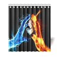 thumbnail image 1 of ABPHQTO Fantasy Fire Fist Fight Water Fist Cortina de ducha Cortina de ducha impermeable 160x180 cm, 1 of 2