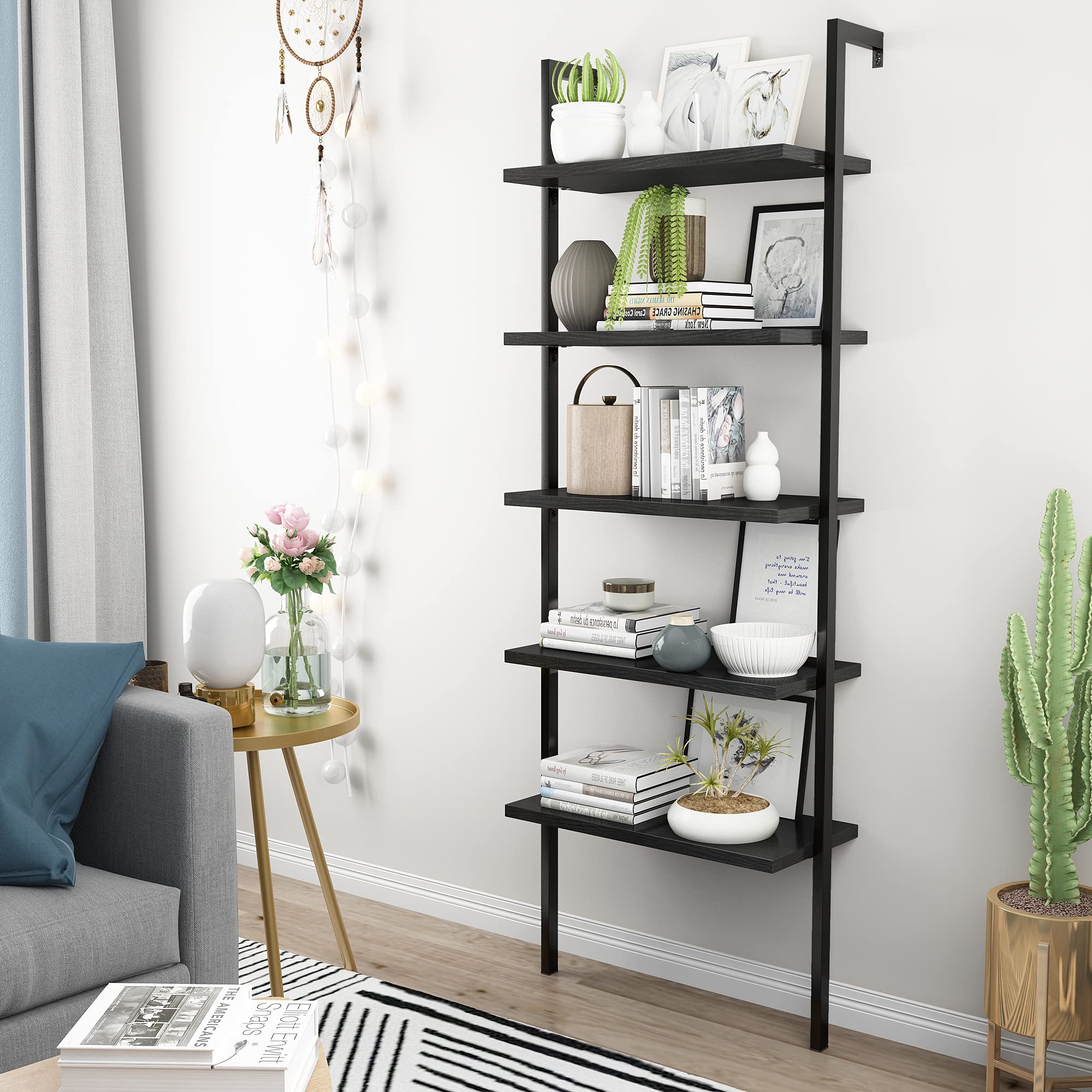 Fly Modular Wall Mounted Floating Bookcase (Type21) Black