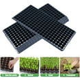 thumbnail image 2 of 5 Pack 200 Cell Nursery Potting Trays, Plastic Seedling Starter Tray with No Drain Holes, Easy Watering Flat Garden Plant Growing Tray for Indoor Greenhouse Germination, 20.9'' x 10.6'', 2 of 9