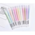 thumbnail image 2 of 12-Color Glitter Gel Pens with Fine Tips, 0.6mm Sparkle Gel Pens for Adult Coloring Books, Drawing, Journaling, Scrapbooking, Card Making, and DIY Craft Projects, 2 of 9