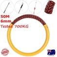 thumbnail image 1 of 50M 6mm Cable Wire Puller Conduit Snake Fish Tape Cable Rodder Rod Tested 700KG, 1 of 12