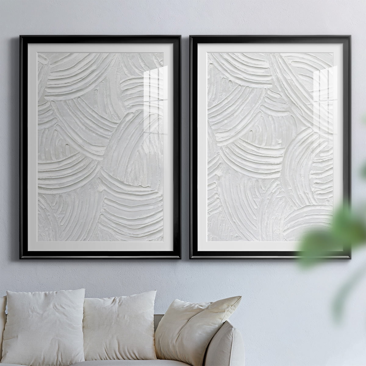 Wexford Home Sandstone Grooves I Premium Framed Print, 22.5" x 30.5" - Ready to Hang, Black (Set of 2)