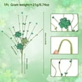thumbnail image 4 of St. Patrick's Day Green Shamrocks Cuttings - Imitation Floral Arrangement, Festive Home Decor, No Maintenance Required, Vase Filler for Holiday Party and Table Centerpiece, 4 of 9