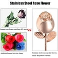 thumbnail image 4 of Rose Flower Cremation Urns for Ashes Memorials Urn Stainless Steel Long Stem Rose Bud Keepsake Decorative for Human/Pet, 4 of 7