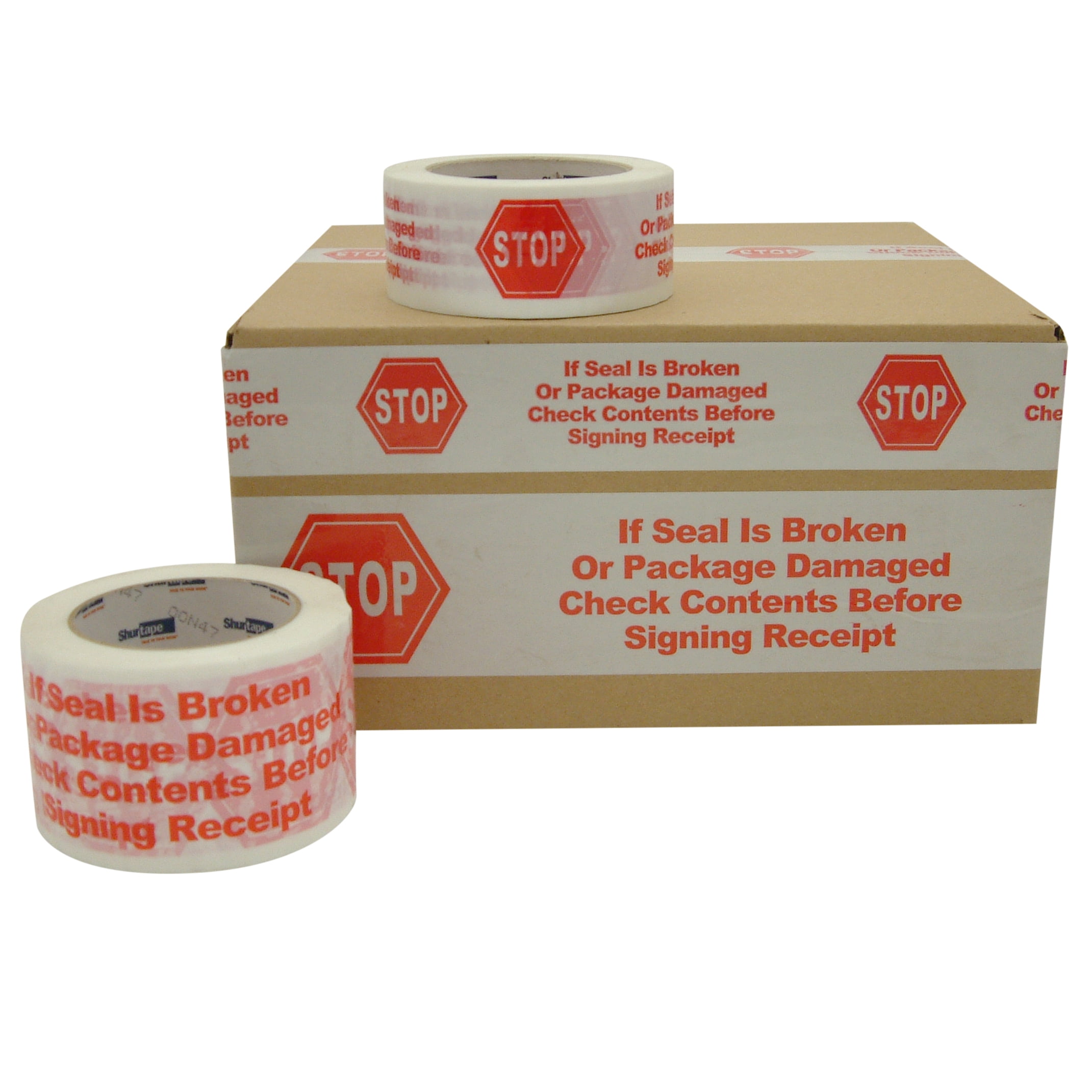 'Security Seal If Broken Please Report' 66m x 72mm Security Seal Adhesive Tape 