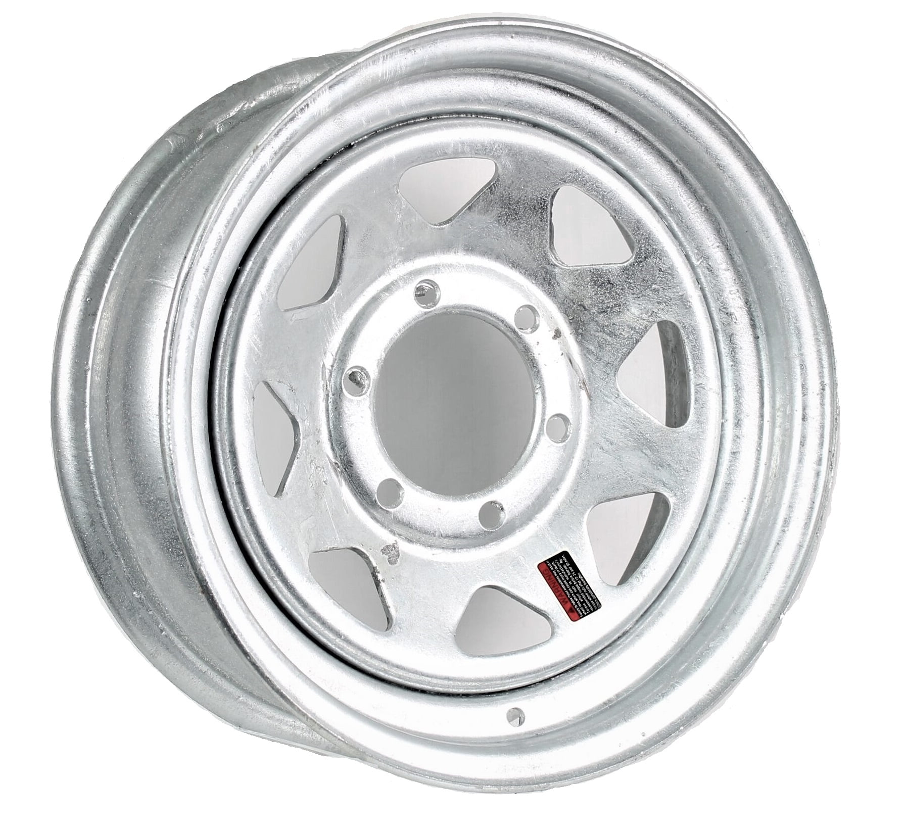 trailer wheel galvanized rim 16 x 6 spoke (6 lug on 5.5") 4.25" center