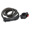 thumbnail image 1 of Candado de combinación de contraseña de 5 dígitos para bicicleta Candado de seguridad para bicicleta Cable de acero con soporte, 1 of 10