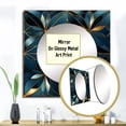 thumbnail image 3 of Designart "Mosaic Quantum Exploration In Blue" 0 Square Mirror For Wall Decor - Large Teal Square Printed Wall Mirror Art - Square Modern Mirror - Wall Mounted Square Large Mirror, 3 of 5