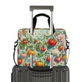 thumbnail image 2 of FORMRS 16" Laptop Bag Carrying Sleeve Case with Handle Travel Shoulder Briefcase, Green Floral Tomatoes, 2 of 8