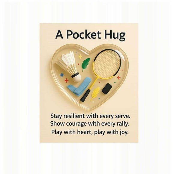 Sports Decor Gift, Usavan Inspirational Heart Sport Themed Collection, Golf Basketball Baseball Pocket Ornament for Athletes Fans Gyms
