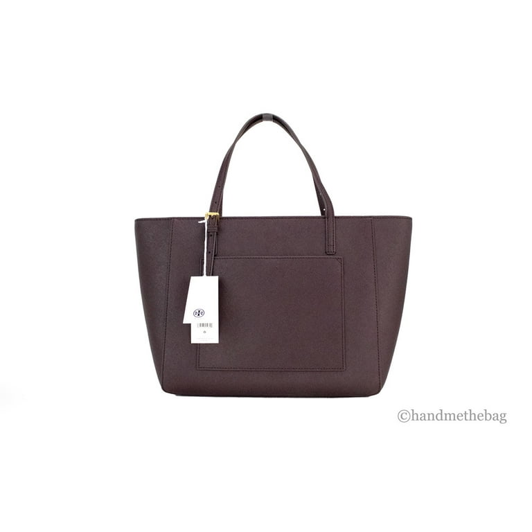 TORY BURCH★EMERSON SMALL TOTE★136091 Tory Burch (136091) Emerson Small Tempranillo Saffiano