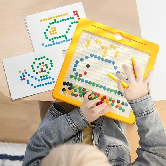 EASTIN Magnetic Drawing Board for Toddlers with 10 Double Sided Cards Educational Preschool Toy Fun Travel Toys for Boys Girls Over 3 Years Old