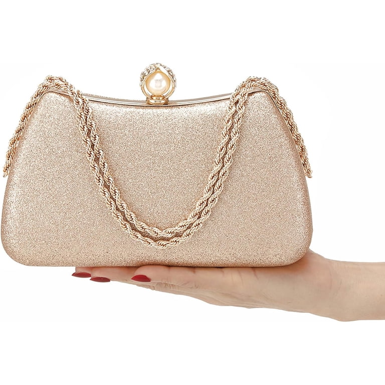 8826 Handmade Bag Evening Bag Sparkly Clutch Purses Wedding Glitter Women Evening Bag Sparkly Bow Clutch Purses Wedding Glitter  main image 3