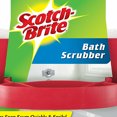 thumbnail image 4 of Scotch-Brite Bath Scrubber with Handle Removes Soap Scum Water Spots Red, 12-Pack, 4 of 5