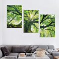 thumbnail image 4 of Shangniulu Forest Canvas Art, Green Wall Art Modern Rustic Natural plant Picture Print for Wall Decor, Landscape Artwork Home Living Room Framed Decoration Ready to Hang, 4 of 4
