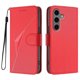 thumbnail image 1 of For Samsung Galaxy S24+ Galaxy S25+ Case Triangle Imprint Leather Phone Cover with Lanyard - Golden, 1 of 5