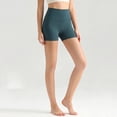 thumbnail image 2 of COMVALUE Biker Shorts 6" - High Waisted Workout Running Volleyball Spandex Yoga Womens Navy XL, 2 of 9