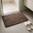 thumbnail image 2 of AuroraX Bathroom Rug Non Slip Backing Washable Large Brown Quick Dry Absorbent Bath Rugs for Bathroom Floor Bath Mat for Tub, 2 of 7