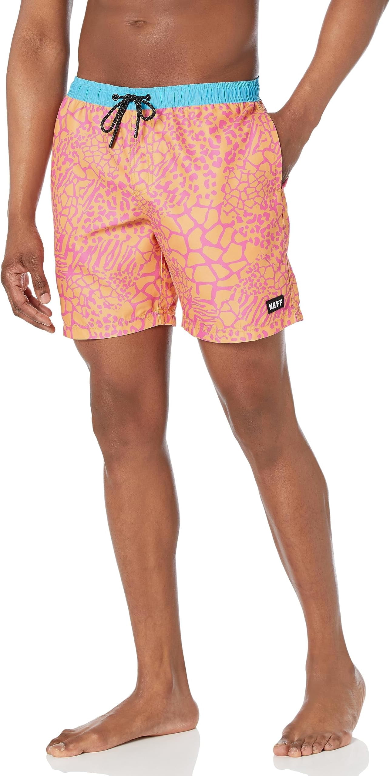 NEFF Men's Daily Animal Hot Tub Board Shorts for Swimming